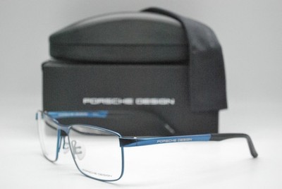 NEW PORSCHE DESIGN P'8273 E BLUE TITANIUM AUTHENTIC EYEGLASSES FRAMES 58-15