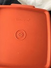 Tupperware Orange Square Plastic Food Storage Container 1362 27 — photo 2