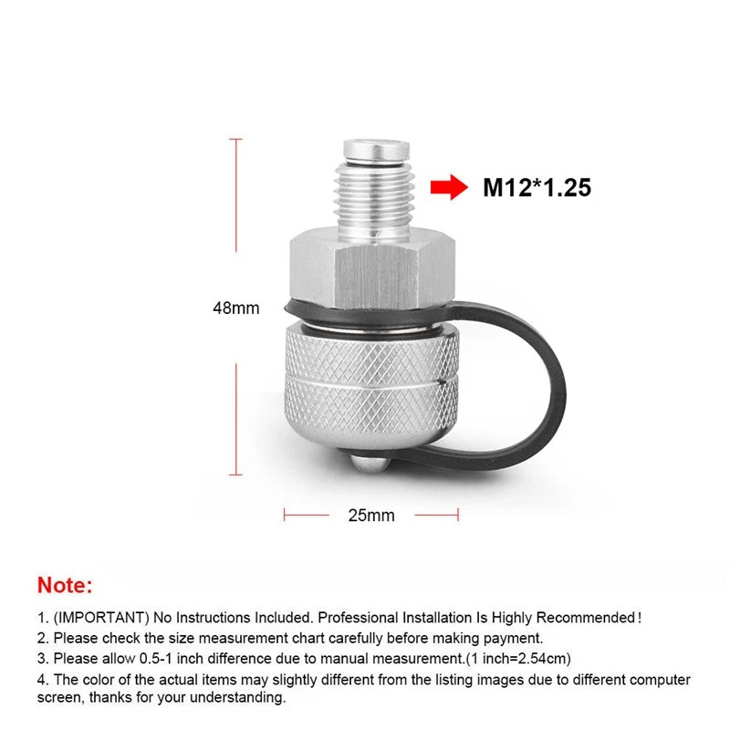 Quick Twist Oil Drain Valve for M12-1.25 with Stainless Drain Hose Attachment - image 2 of 4