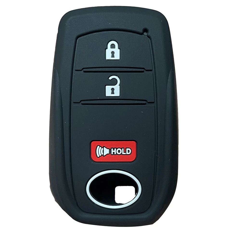 Fit TOYOTA Prius GR Corolla Cross 4Runner Tacoma 3 button Silicone Key Fob Cover - Изображение 3 из 4