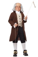 Brand New Founding Father Benjamin Franklin Colonial Child Costume