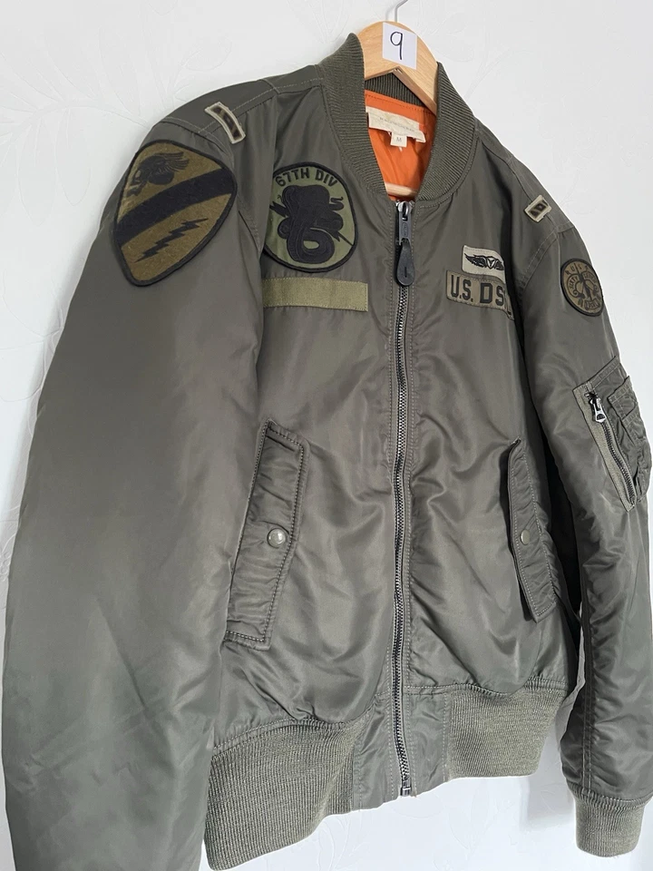 Denim & Supply Ralph Lauren Ma-1 Bomber Jacket Green Medium (Great Condition) - Image 3 of 4