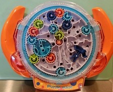 Labyrinth Disk Puzzle Marble Maze 15 Gears  Move Carefully 0-25  EXC 