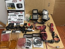 Large Lot Of 4 - Rigid Industries D2 Led Lights Plus Extras