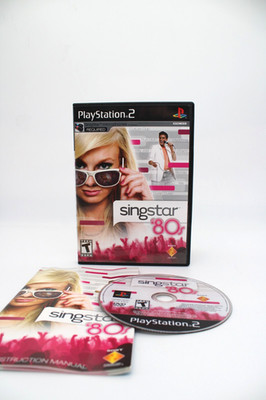 Refurbished PS2 SingStar 80's Complete CIB Mint Clean Game Only Excellent
