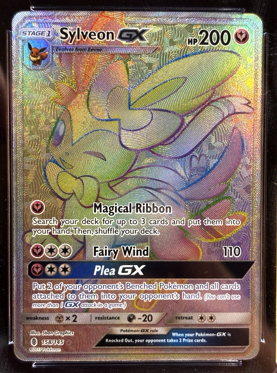 CGC 10 Sylveon GX 158/145 Guardians Rising Rainbow Secret Rare