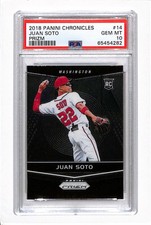 2018 Panini Chronicles Prizm #14 - Juan Soto (RC) PSA 10