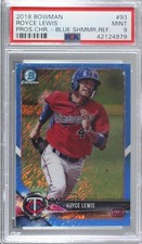 2018 Bowman Chrome Prospects Blue Shimmer Refractor Royce Lewis PSA 9 MINT 2l4