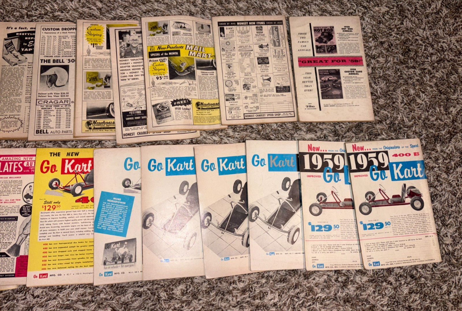 Lot Of 25 Vintage Rod & Custom Magazines Years 1957 ,1958, 1959, 1960 & 1961