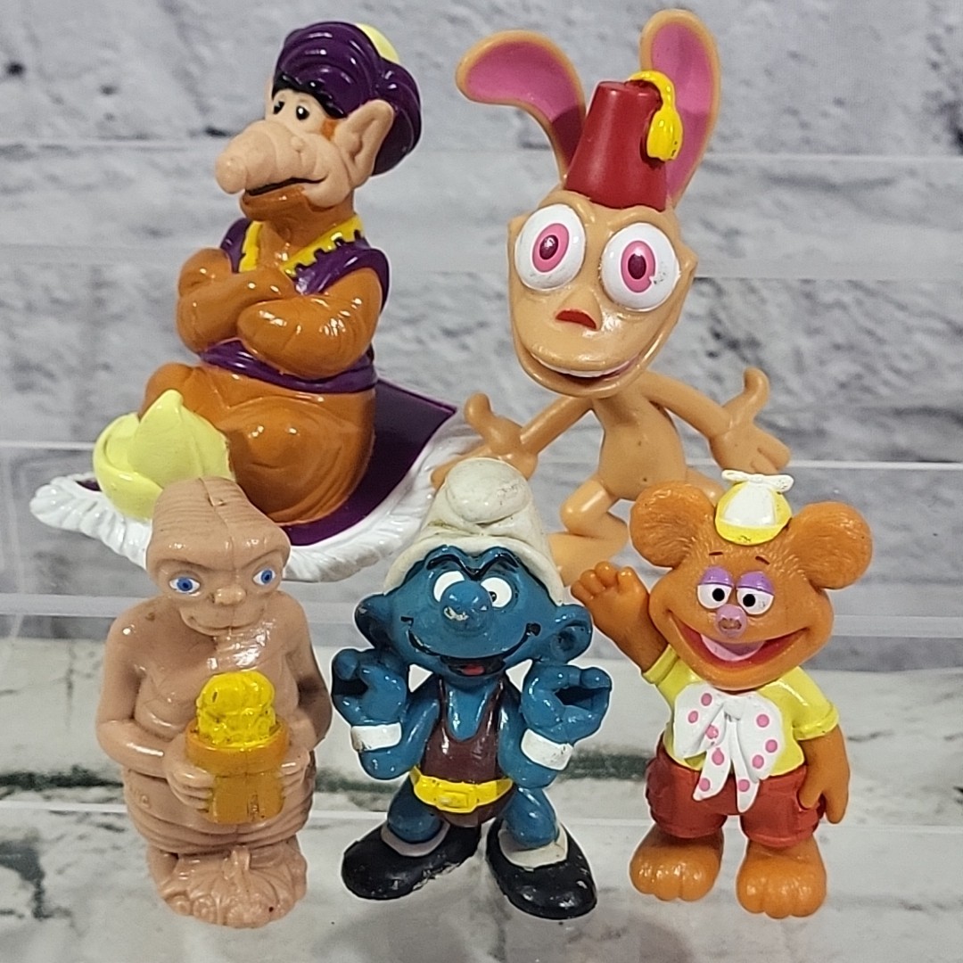S Alf Et Smurfs Muppet Ren Lot Of 5