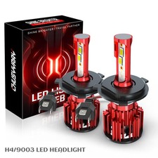 2x H4 9003 LED Headlight Kit 6000K High/Low Bulbs For HONDA CIVIC 1992-2002 2003