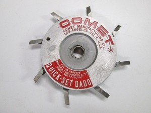 Comet Quick Set Infinitely Adjustable Dado Blade 1/4-13/16 Table &Radial Arm Saw