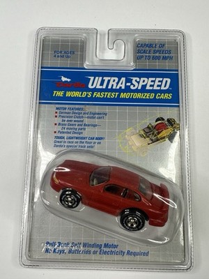 VINTAGE DARDA Stop&Go PULL-BACK SELF WINDING MOTOR  *RARE* RED FORD MUSTANG 
