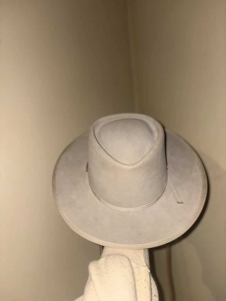 Sombrero de Vaquero Resistol Para Hombre 6X George Strait Piel Campana Plateada Fieltro Largo Ovalado 7  Foto 3 de 4
