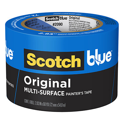Cinta de pintor azul Scotch 2090-72NC, 2,83 pulgadas x 60 yardas. - Cantidad 12 - Imagen 2 de 2