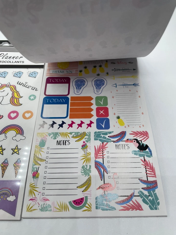 Let's Planner Stickers 265 & 297 Pieces - Unicorns, Cactus, Pineapple, etc... - Image 4 of 4