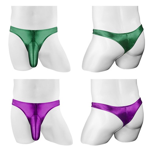 Calzoncillos metálicos de cintura baja de cuero sintético para hombre Tanga en G Bragas cissy - Imagen 3 de 32