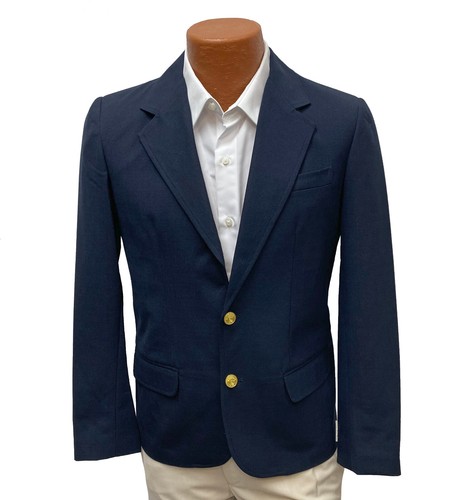 New Boys Executive Apparel Dark Navy Blue Blazer with Gold Buttons Size 18 - Picture 2 of 4