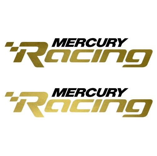 SET OF 2 Vinyl Decals fits Mercury Racing Boat, bumper sticker. Mail w/Tracking - Picture 14 of 18
