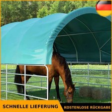 Weidezelt Unterstand PVC Weidehütte Weideunterstand Rundbogenzelt 3,7x3,7 m Neu