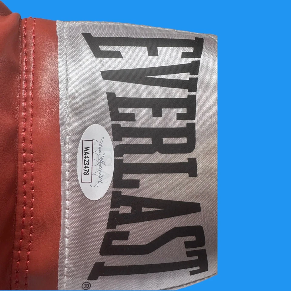 Floyd Mayweather Jr. Signed Autograph Boxing Glove JSA Auto COA Red Everlast - Image 2 of 4