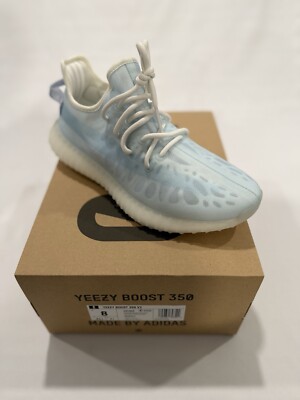 Size 8. Yeezy 350 V2 ''Mono Ice''. New With Box.