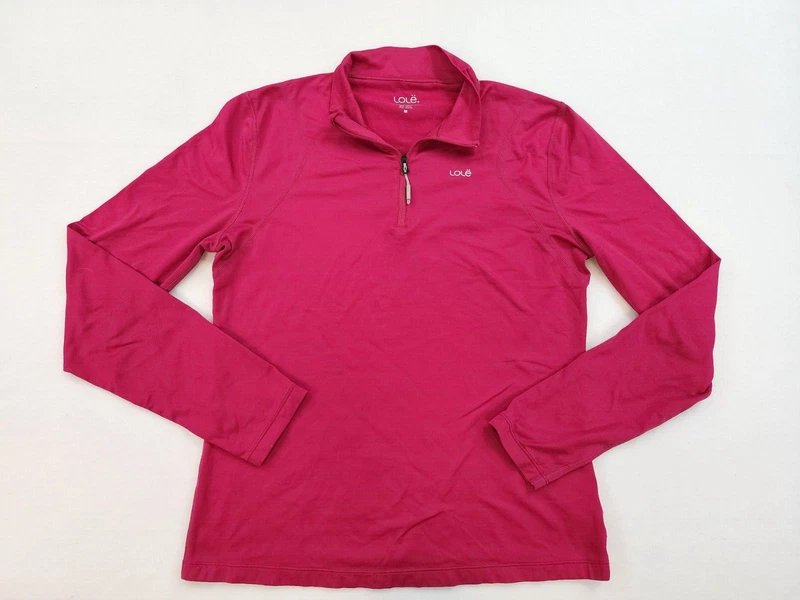 lole athletic pullover 1/4 zip long sleeve preppy sweatshirt