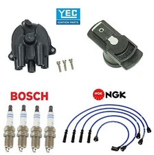 Tune Up Kit Cap Rotor Spark Plugs Wire for Isuzu Rodeo L4; 2.6L 1991-1997