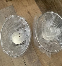 2-Polished Stainless Wire Baskets, Oval, 9", Service Ideas WBBO9PS,Serve Display