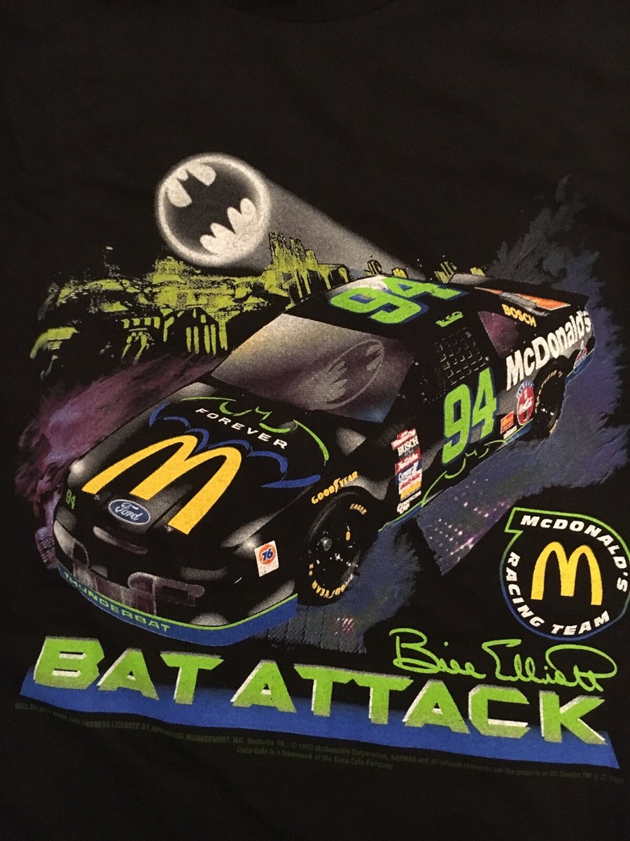 バットマン マクドナルド ナスカー　ヴィンテージ　NASCAR 90s 古着 90s NASCAR×BATMAN×McDonald's T-shirt Lsize / バットマン