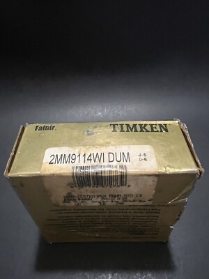 1 Set Of (2) Timken Fafnir Bearings 2MM9114WI DUM 1 Open 1  Sealed Both New