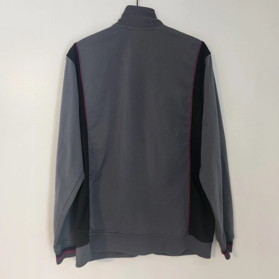 Greendog Boys Track Jacket Full Zip Gray & Black Youth Boys Size XL 20 EUC  - Image 2 of 4