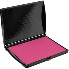 Large Premium Pink Ink Stamp Pad - 5" by 7" - Quality Felt Pad