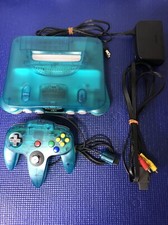 Nintendo 64 Console System from japan Clear Blue N64 JAPAN good condition 