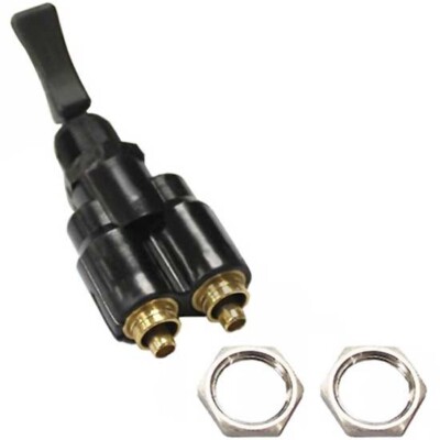 Air Toggle Switch W/ Paddle Style Handle & 1/4 Inch Air line Fittings