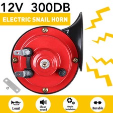 UK DC12V 1.5A 300dB Car Motorcycle Scooter Waterproof Loud Electric Horn Upgrade