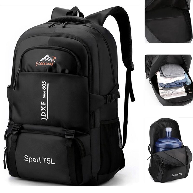 75l backpack laptop sleeve 75L Unisex Men Outdoor Backpack Climbing Hiking Travel Sports Camping  School Bag