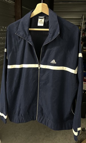 Adidas Jacket AZF001 Dark Blue White 