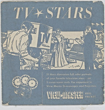 View-Master TV STARS from the 1950's - unnumbered 3 reel packet mint condition