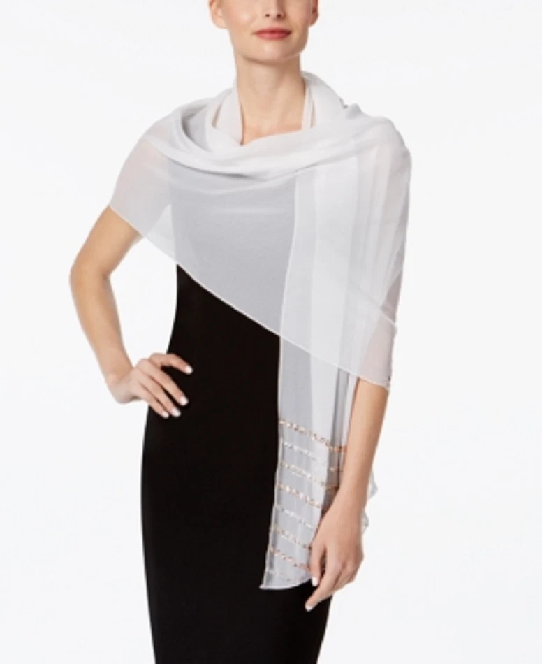 Sheer hot sale shawl wrap
