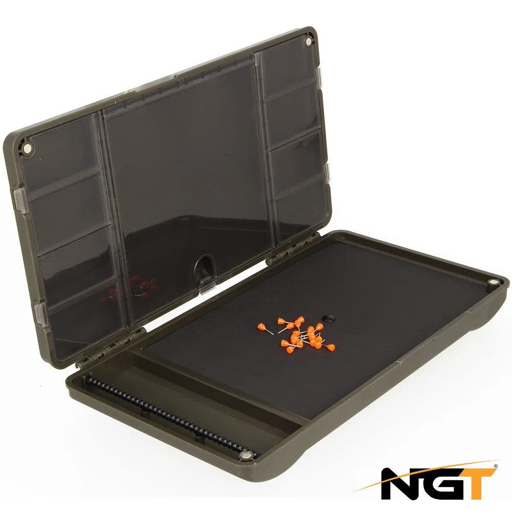 NGT XPR Plus Rig Board Box Carp Fishing Terminal Tackle And Hair Rigs Storage