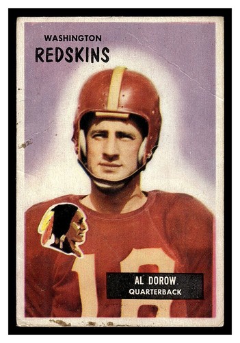 1955 Bowman Football Al Dorow #77 Washington Redskins QB minderwertiger Füller