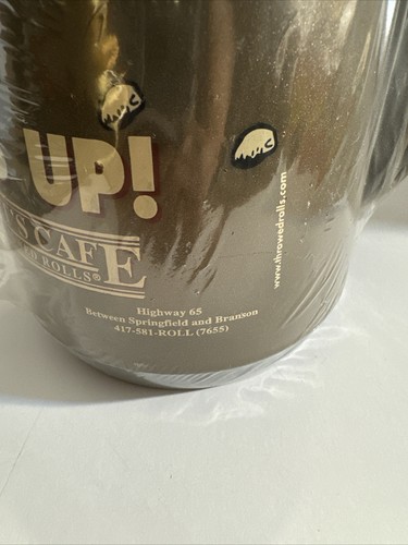 Lambert's Cafe Travel Mug HEADS UP Home of The Throwed Roll Brown New Sealed E4 - Picture 4 of 5