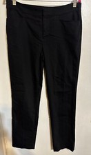 Women’s Chaps Straight Leg Black Dress Pants Mid Rise, 10, Pockets, EUC