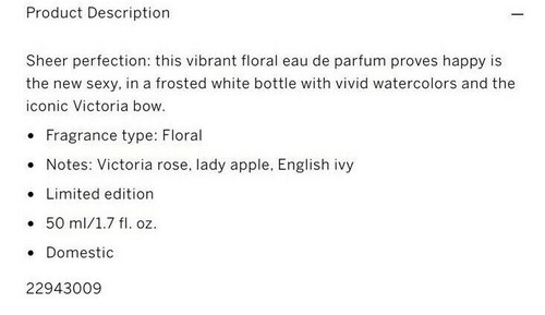 Victoria's Secret XO,VICTORIA Eau de Parfum(1.7 fl.oz.) and Fragrance Lotion - 第 4/6 張圖片