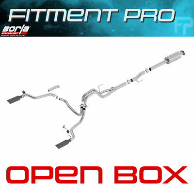 Borla 140616BC Stainless Dual Exhaust ATAK For 15-20 F150 2.7L/3.3L/3.5L/5.0L
