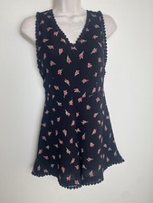Topshop Petite Size 6 Play suit Side Pockets Back Zip