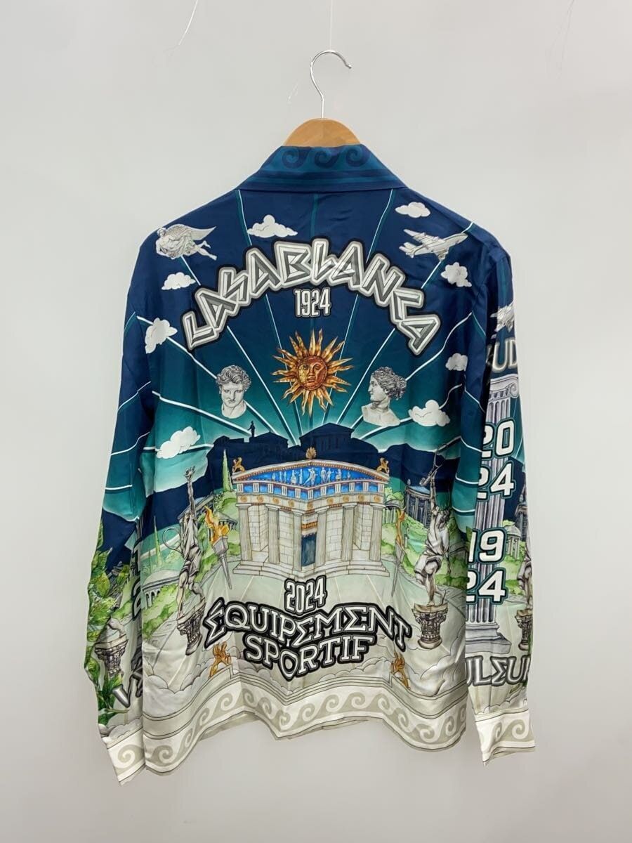 CASABLANCA Long Sleeve Shirt M Silk Full Pattern U-WF24-SH CASABLANCA Long Sleeve Shirt M Silk Full Pattern U-WF24-SH