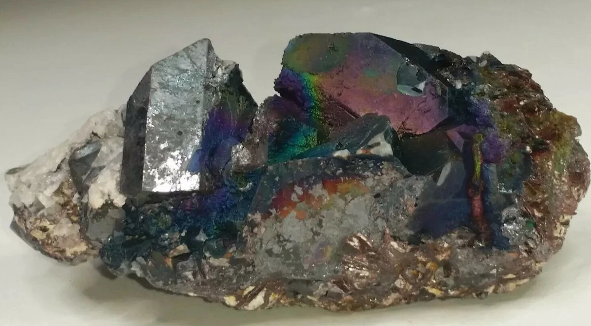 Iridescent 2024 hematite crystals