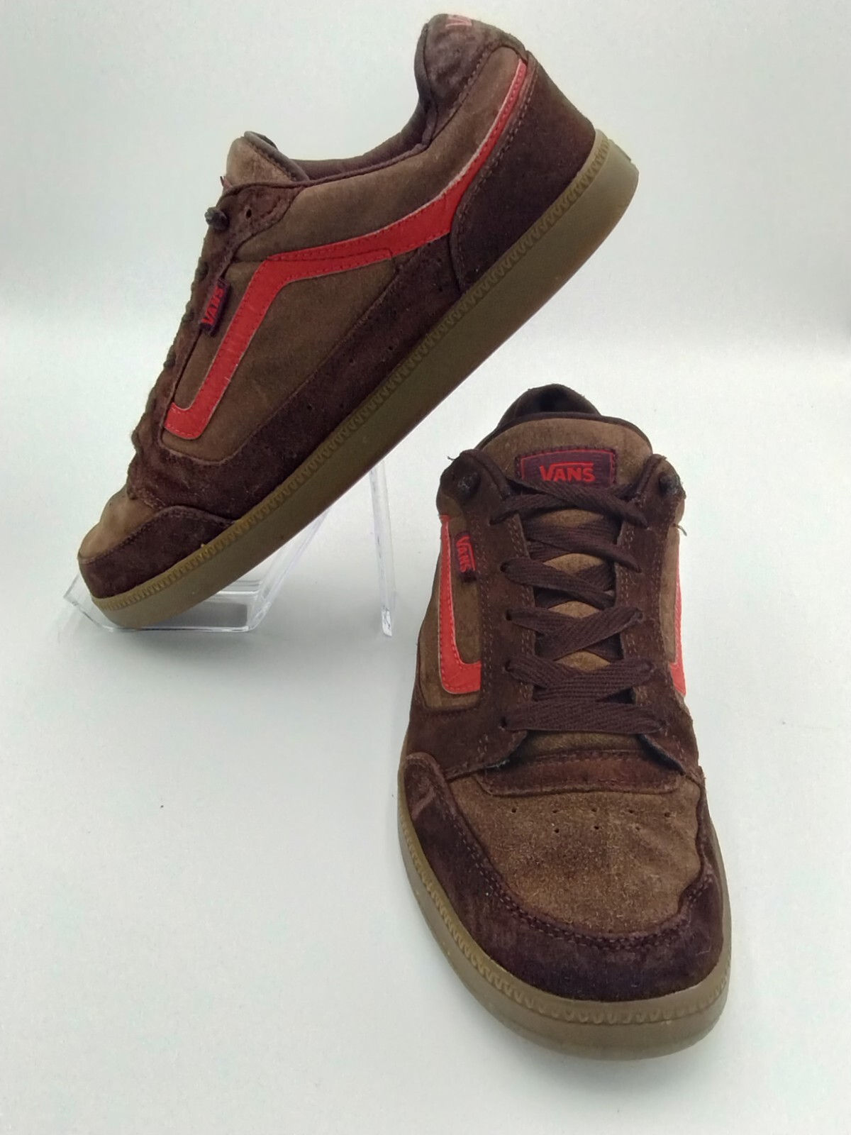 Vans Jumma Low Leather Brown Suede Skate Shoes Size 1… Gem